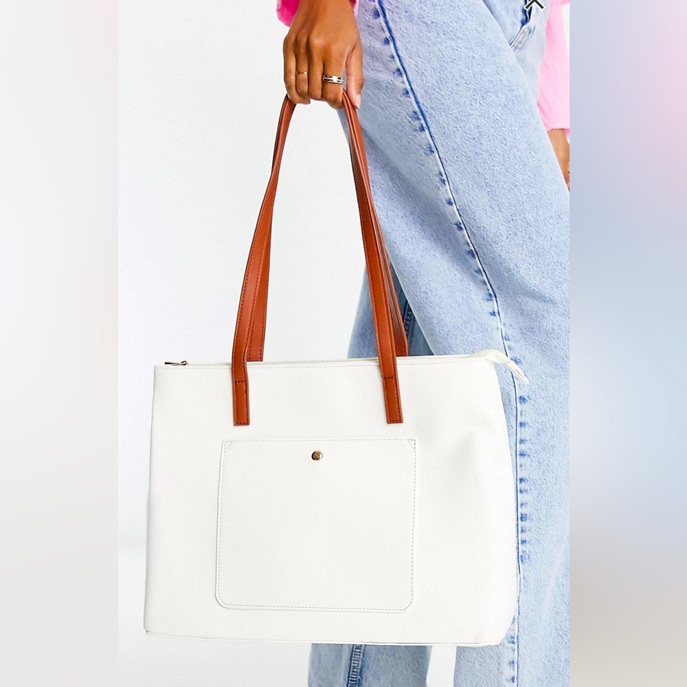 ASOS TOTE BAG WHITE, BRAND NEW